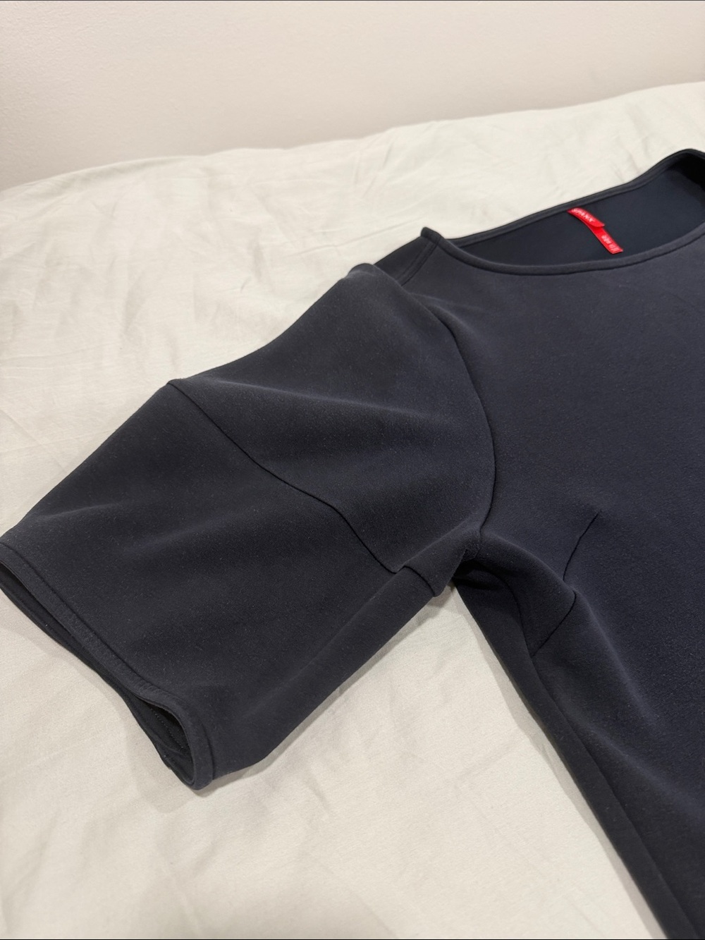Black Short-Sleeve Top by Spanx EUC - Picture 5 of 10